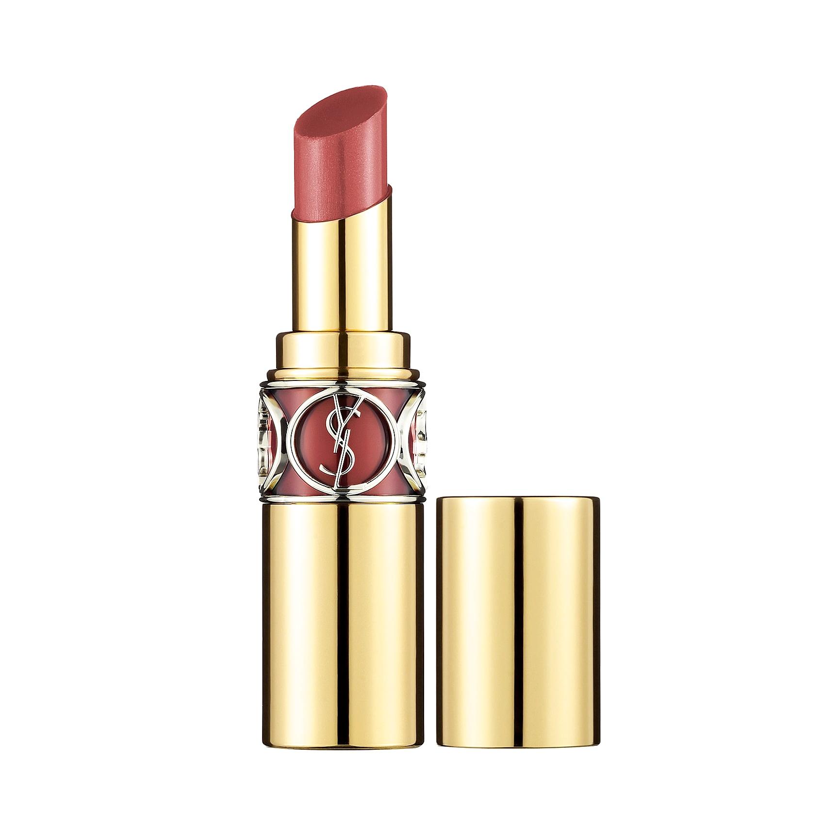 repeat-YSL Rogue Volupte Shine Lipstick Rose Infinite 7