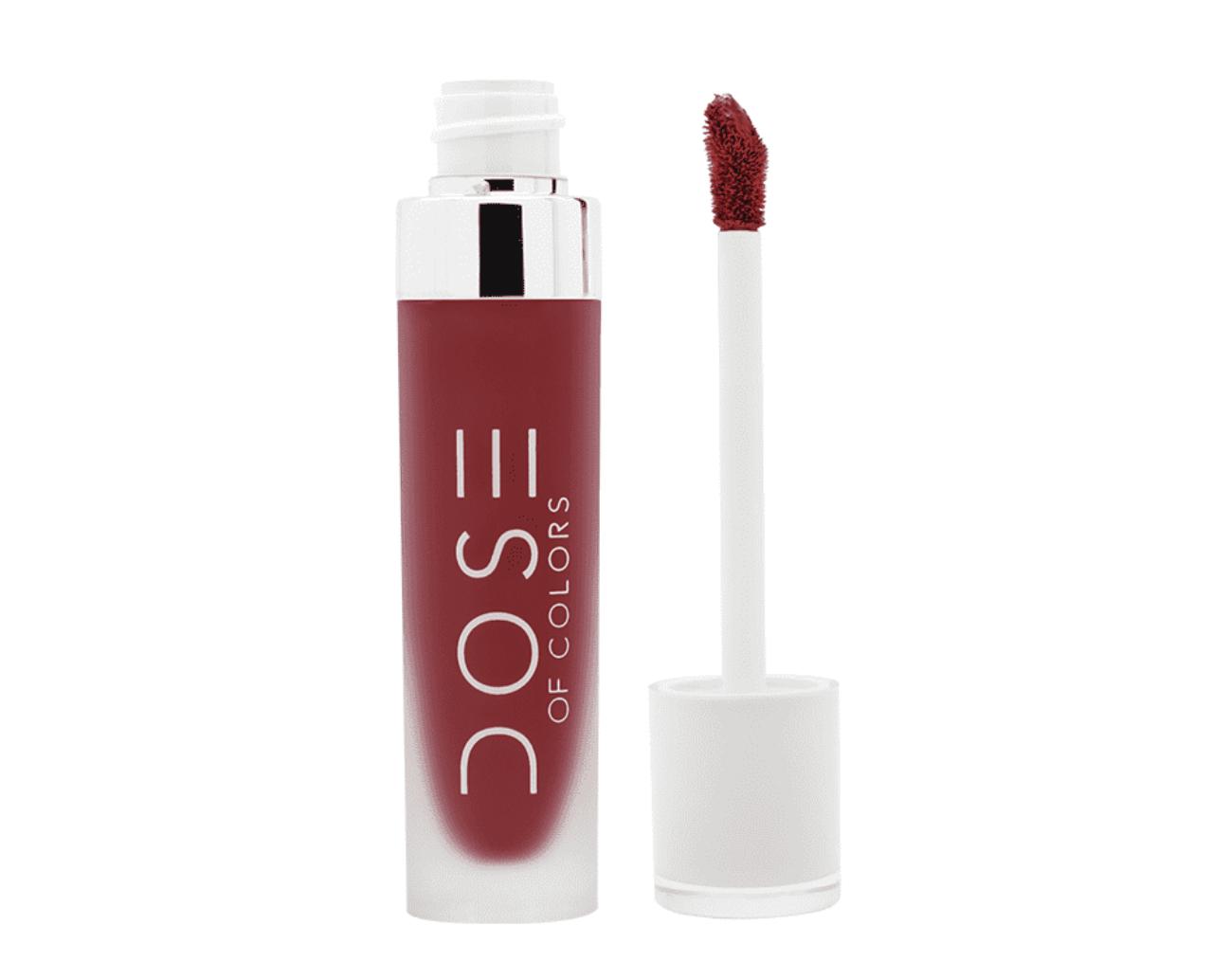 Dose of colors liquid matte lipstick merlot glambot best deals