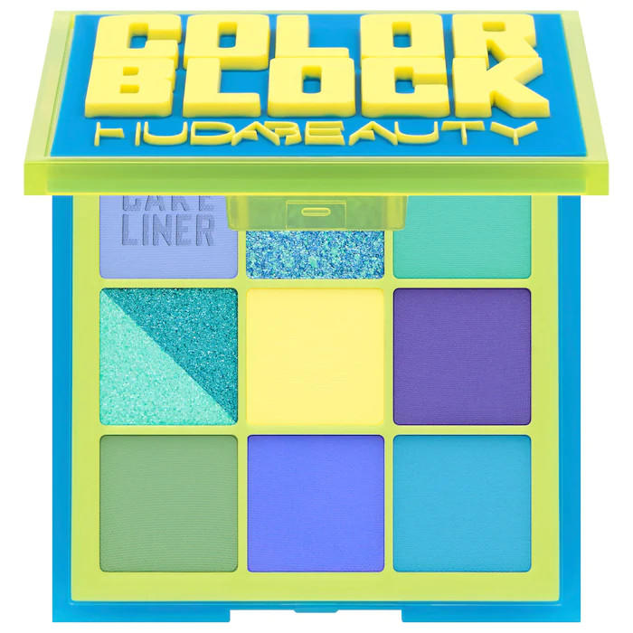 Huda Beauty Color Block Obsessions Eyeshadow Palette Blue & Green
