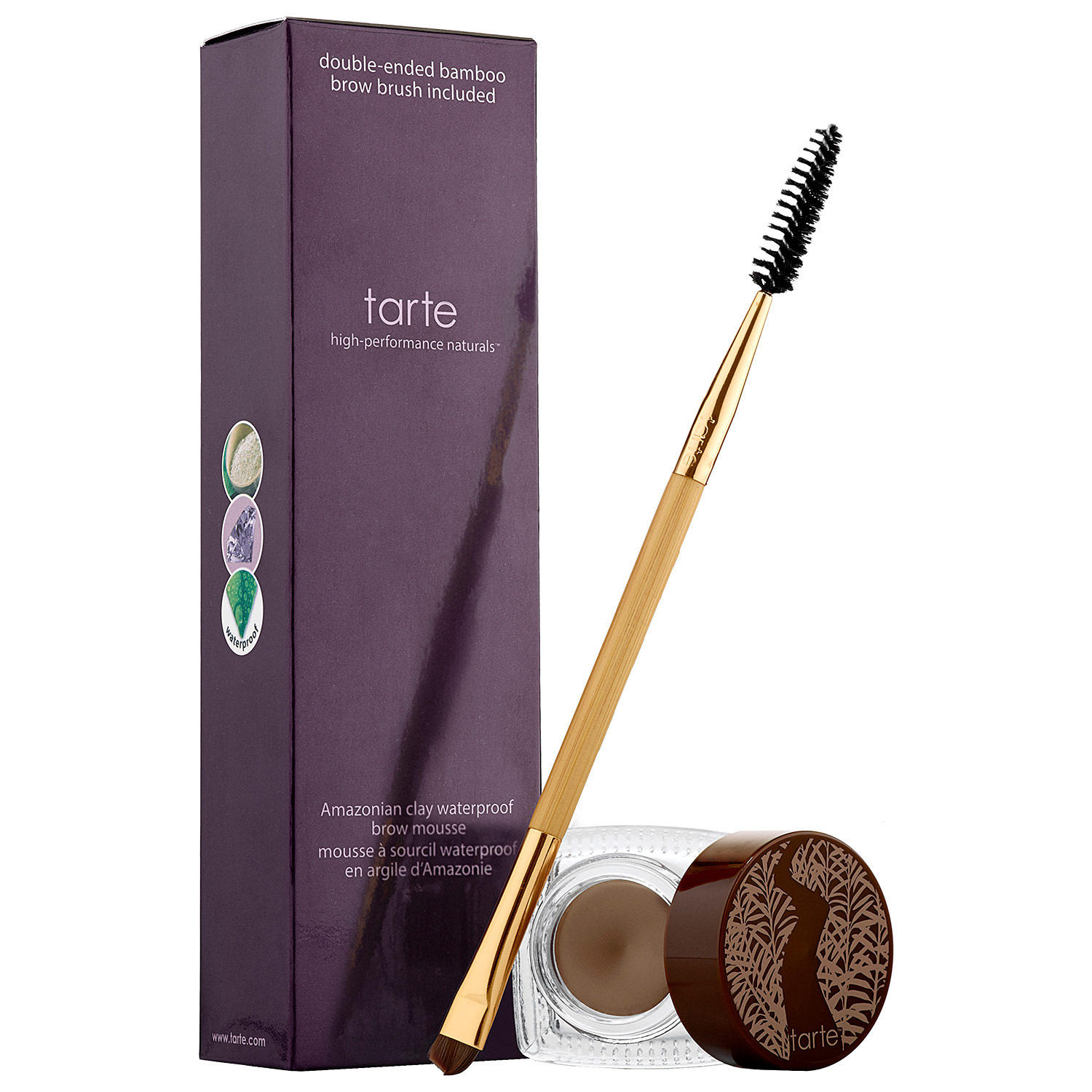 Tarte Amazonian Clay Waterproof Brow Mousse With Brow Brush Ash Blonde
