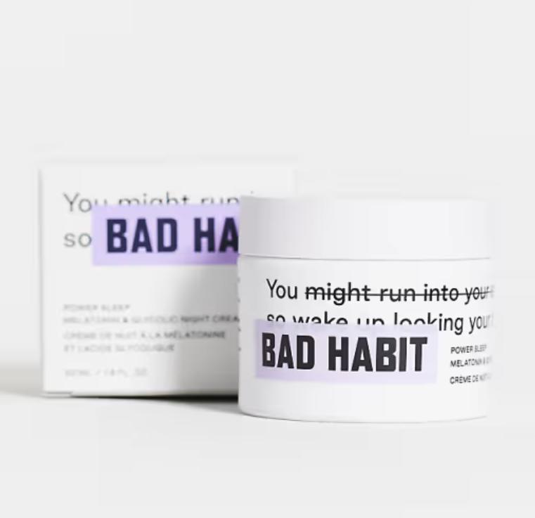 Bad Habit Power Sleep Melatonin & Glycolic Night Cream Travel 30ml