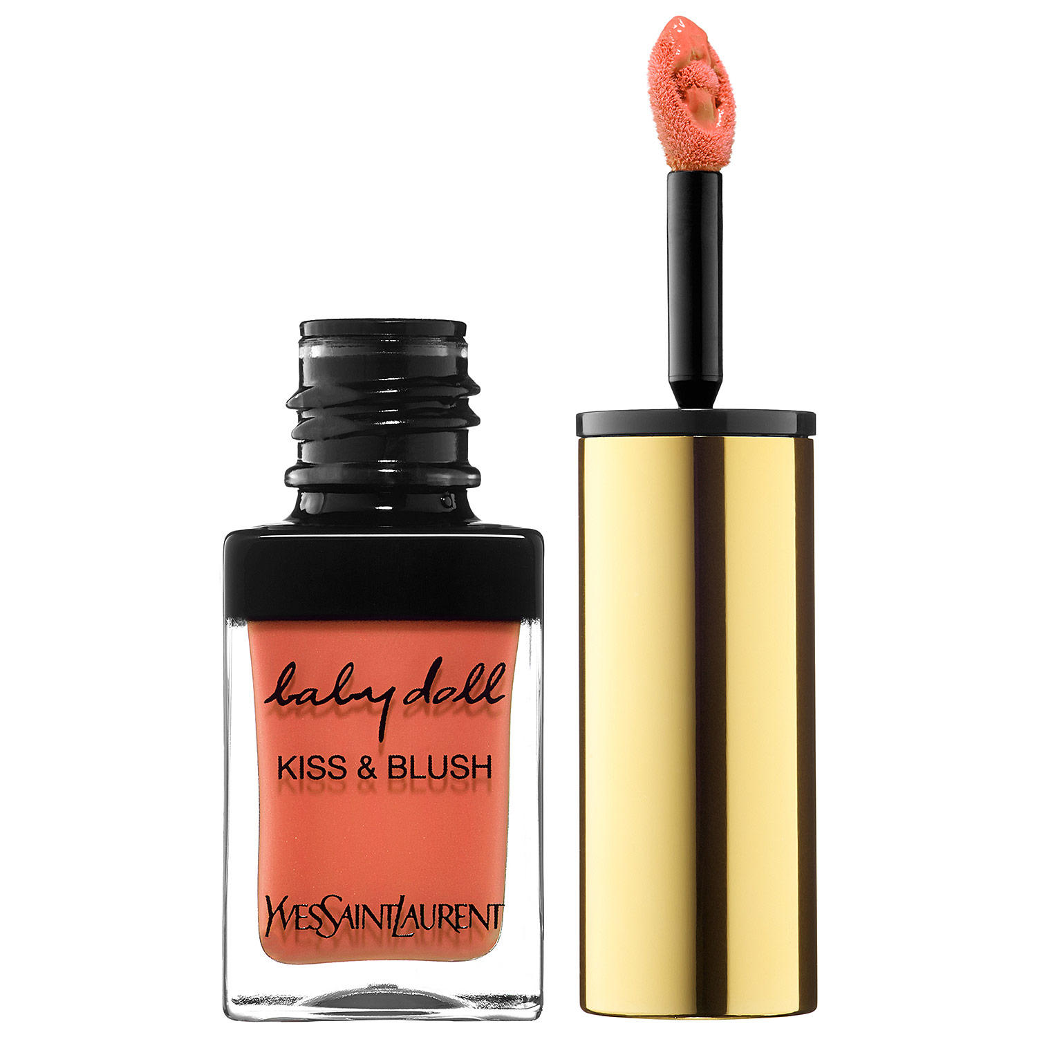 YSL Baby Doll Kiss & Blush Lips & Cheeks Corail Affranchi 7