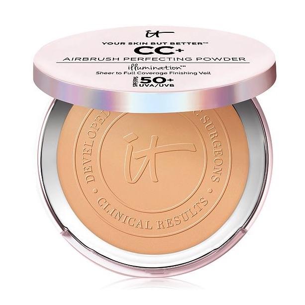 IT Cosmetics Your Skin But Better CC+ Airbrush Illumination Perfecting Powder Medium Tan