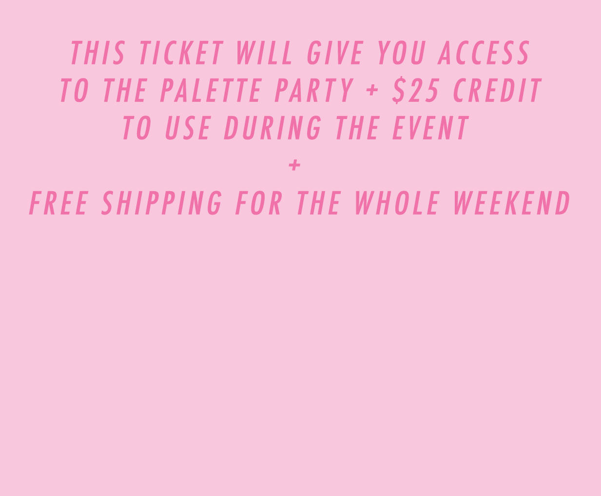 PALETTE PARTY V.I.P + FREE SHIPPING #1