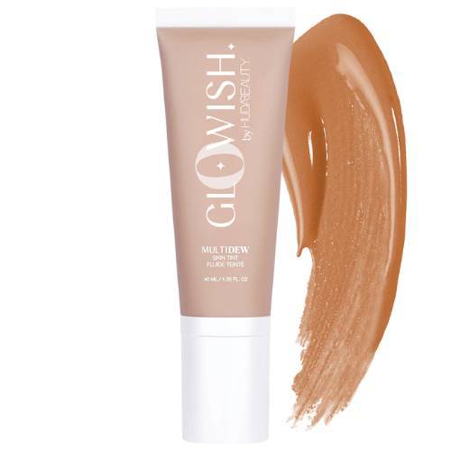 Huda Beauty GloWish Multidew Skin Tint Foundation Tan 08