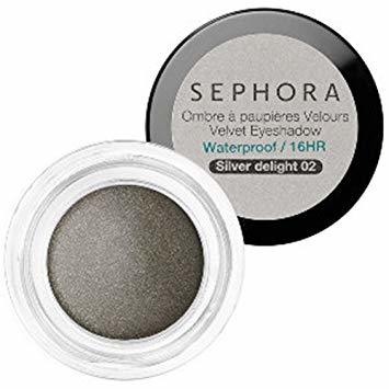 Sephora Velvet Eyeshadow Waterproof Silver Delight 02