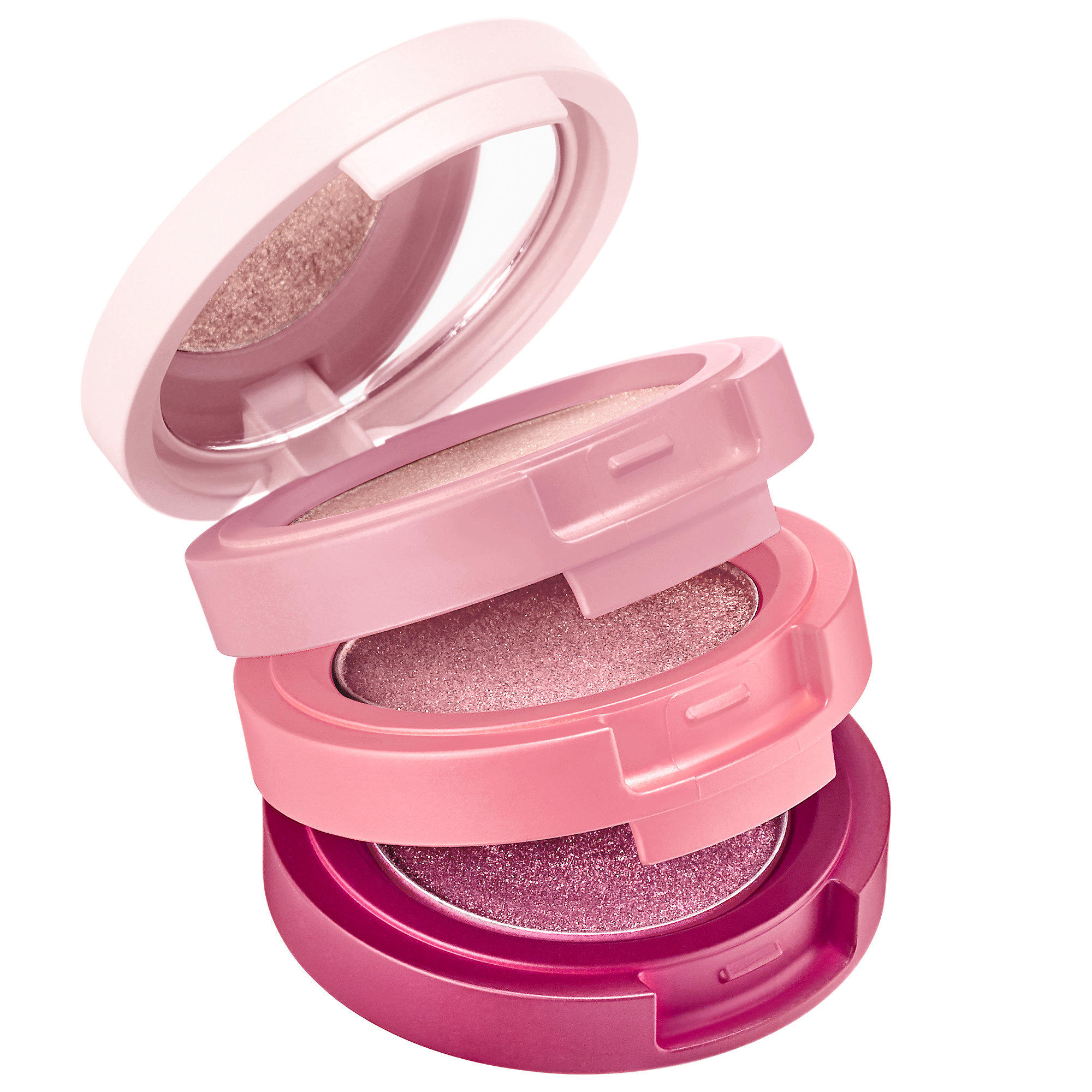 KAJA Beauty Bento Bouncy Shimmer Eyeshadow Trio Glowing Guava 07