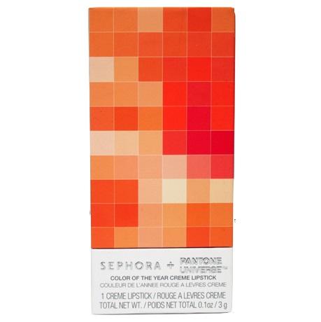 Sephora + Pantone Universe Color of the Year Creme Lipstick Tangerine Tango #1