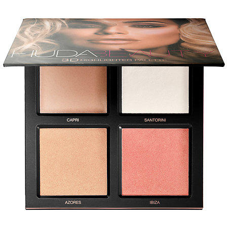 Huda Beauty 3D Highlighter Palette Pink Sands Edition