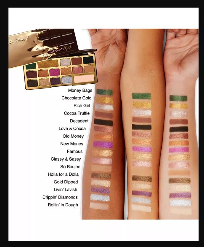 Too Faced Chocolate Gold Eyeshadow Palette Limited Ed. #3