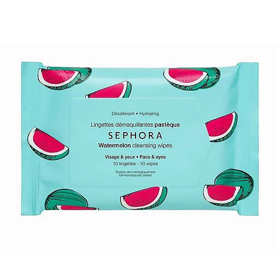 Sephora Watermelon Cleansing Wipes Travel