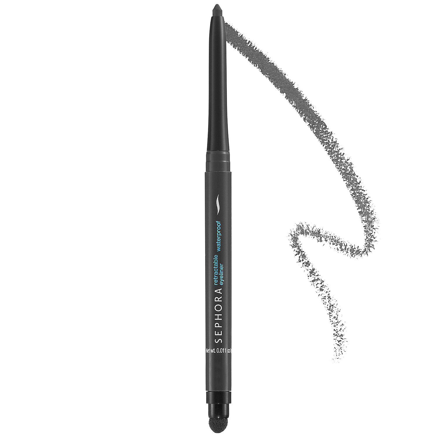 Sephora Retractable Waterproof Eyeliner Matte Charcoal 11