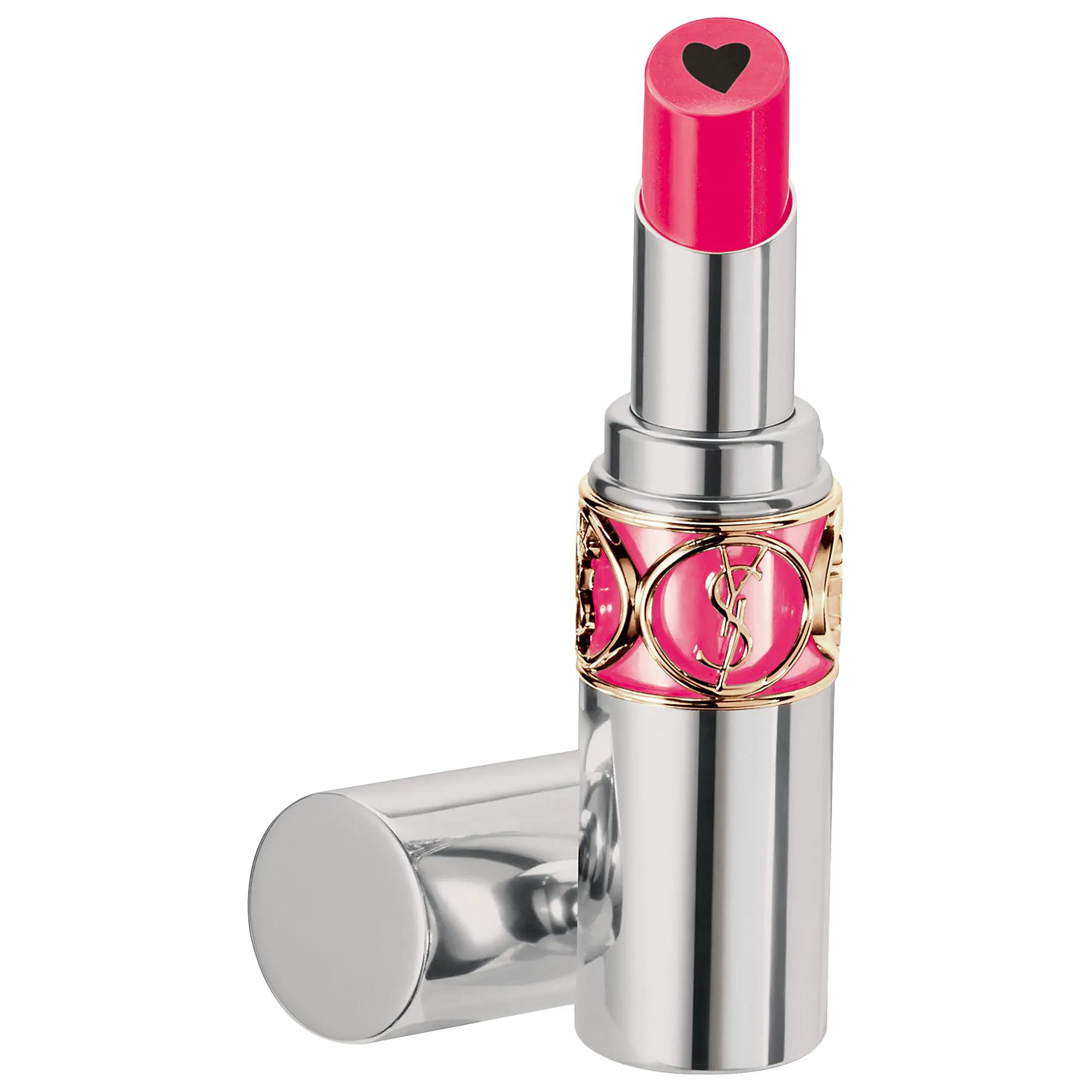 YSL Volupte Plump-In-Color Balm Dazzling Fuchsia 2