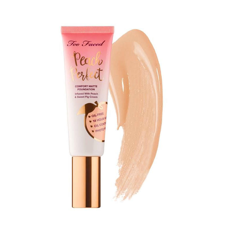 Too Faced Peach Perfect Comfort Matte Foundation Light Beige