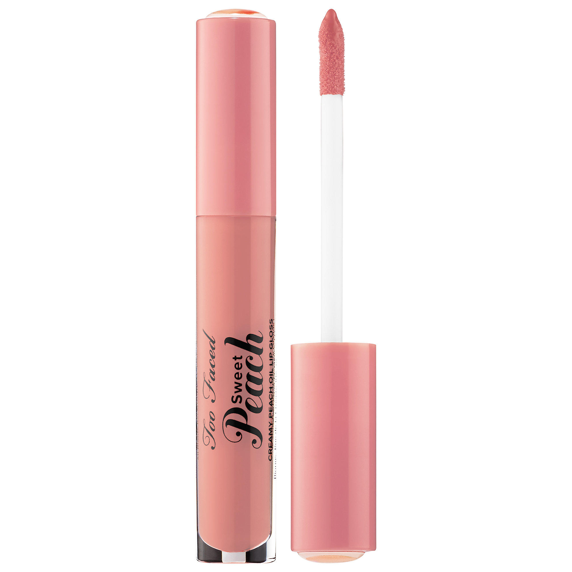 Too Faced Sweet Peach Creamy Peach Oil Lip Gloss Papa Don't Peach