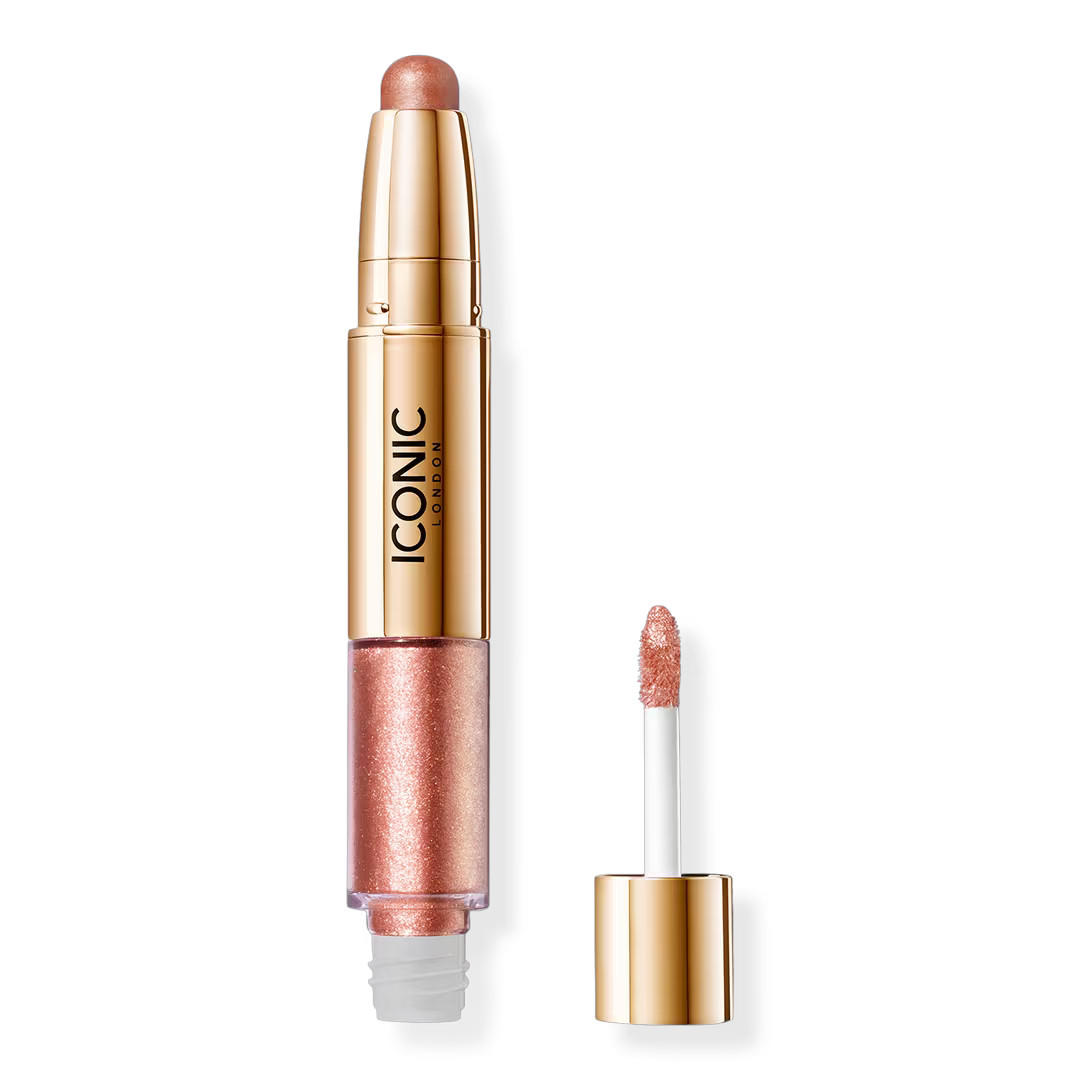 Iconic London Glaze Crayon Dual-Ended Glitter Eyeshadow Wildflower