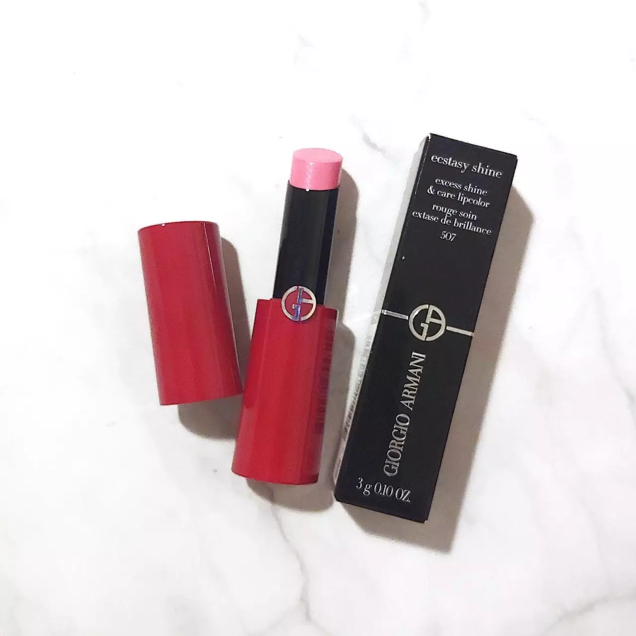 Giorgio Armani Ecstasy Shine Lipstick Sakura 507  - Best deals  on Giorgio Armani cosmetics