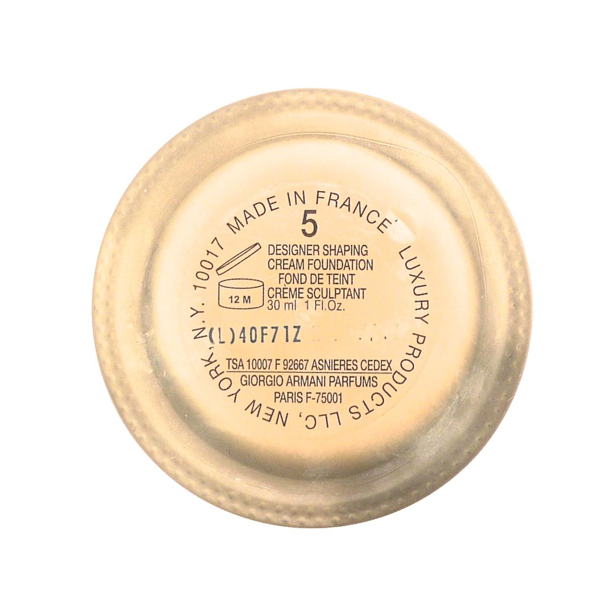 Giorgio Armani Shaping Cream Foundation Warm Beige 5 #3