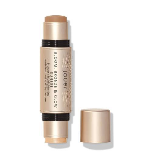 Jouer Bloom Bronze & Glow Bronzer + Highlighter Duo Sunrise/Rose Quartz