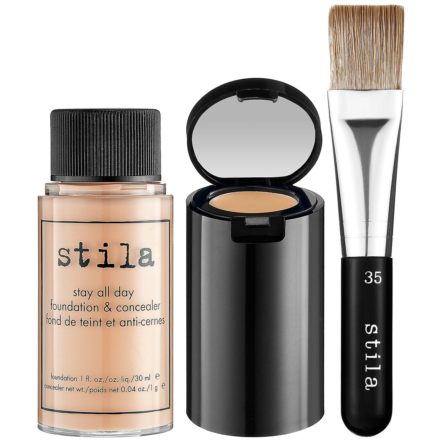 Stila Stay All Day Foundation, Concealer & Brush Kit Caramel 10