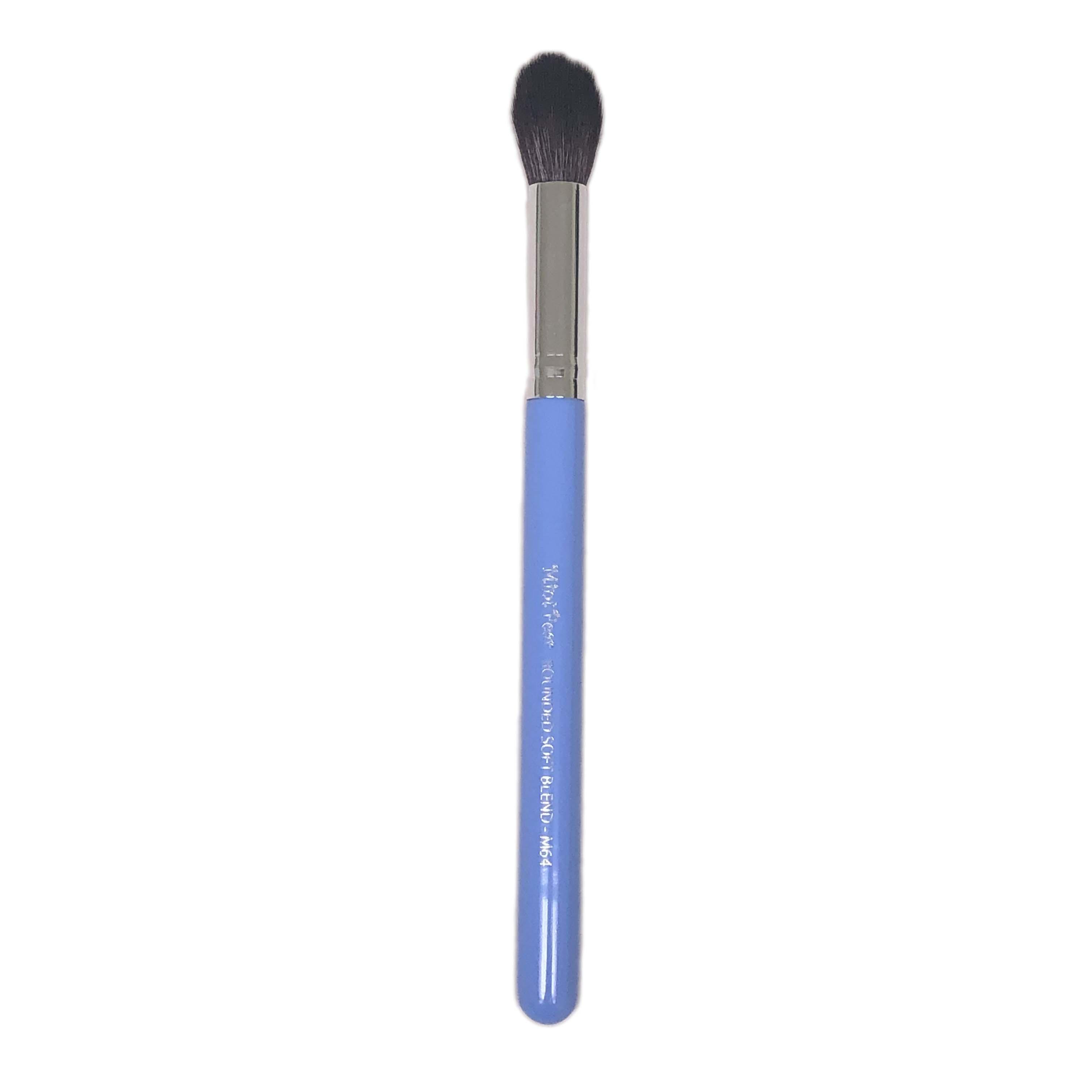 Mint Pear Rounded Soft Blend Face Brush Periwinkle Blue