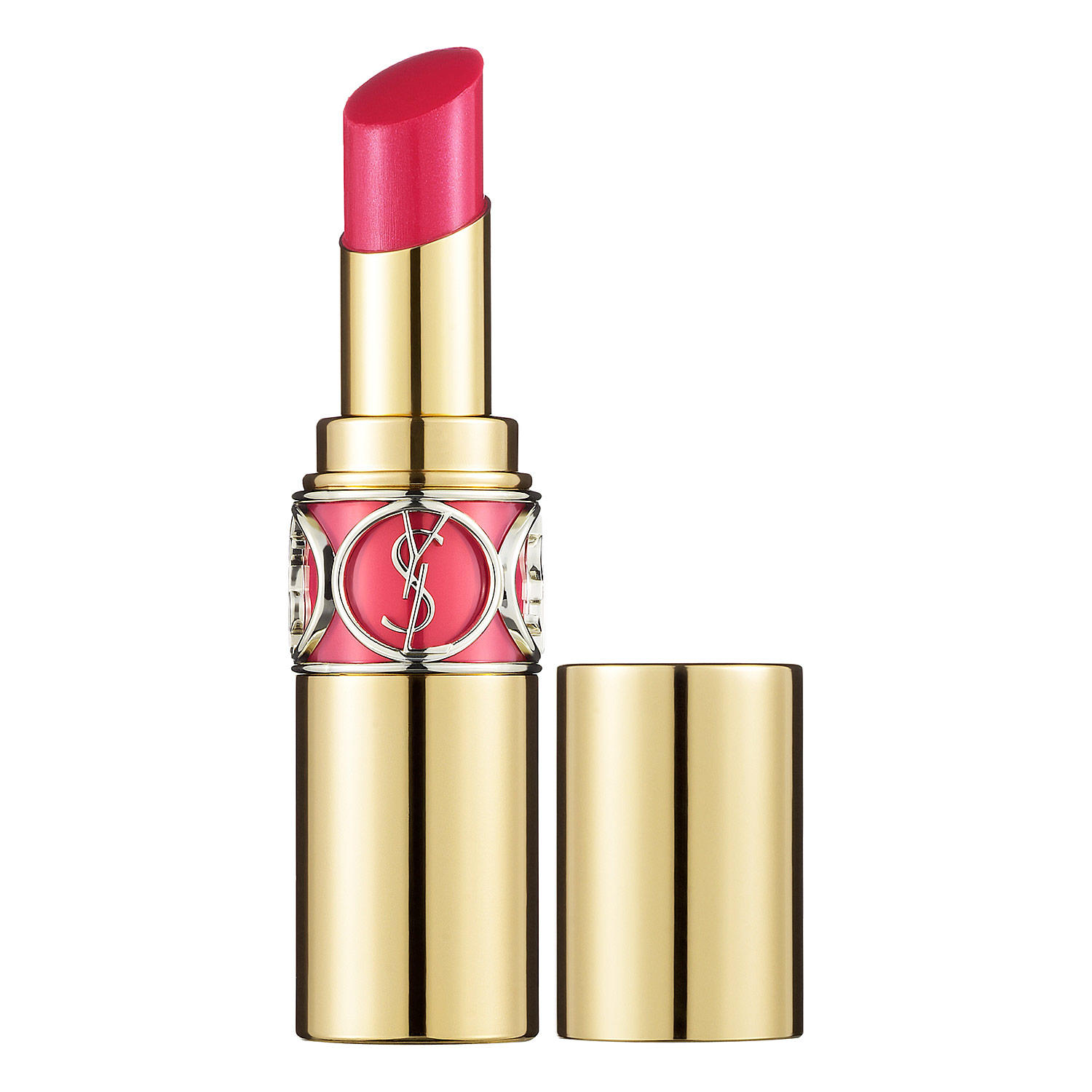 YSL Rouge Volupte Shine Lipstick Pink In Devotion 6