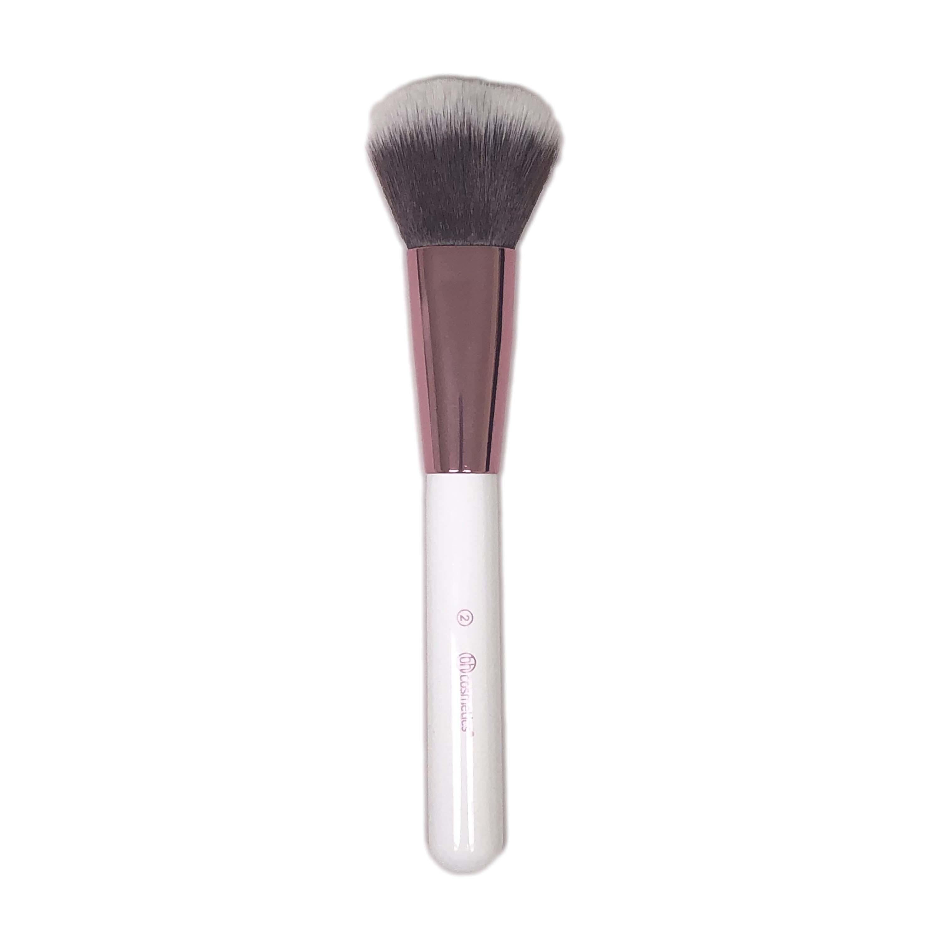 BH Cosmetics Jumbo Round Top Fluffy Face Brush White 2