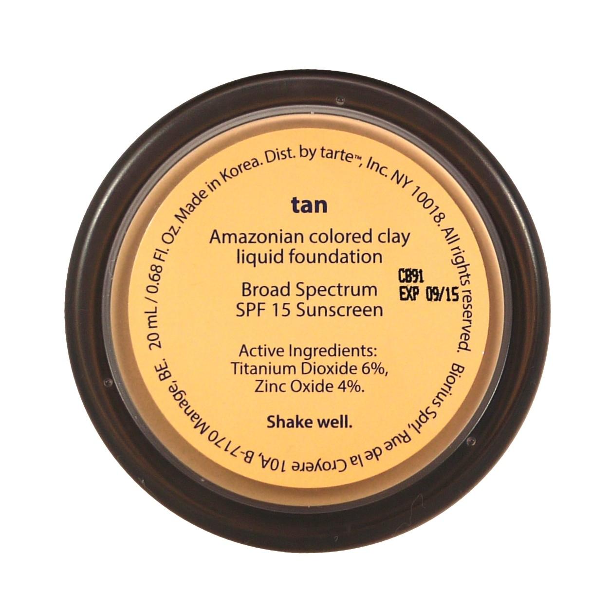 Tarte Amazonian Clay Colored Liquid Foundation Tan #2