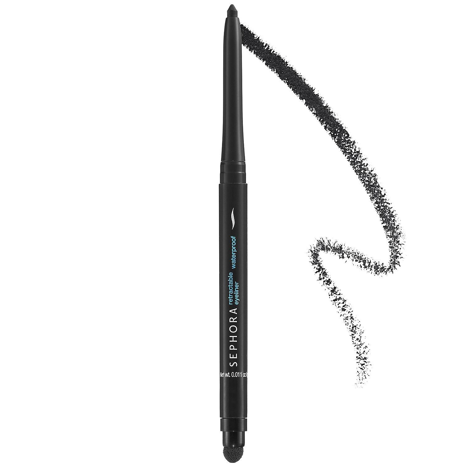 Sephora Retractable Waterproof Eyeliner Matte Brown/Black 10