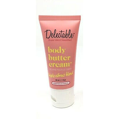 Delectable Body Butter Cream Triple Citrus Blend Travel
