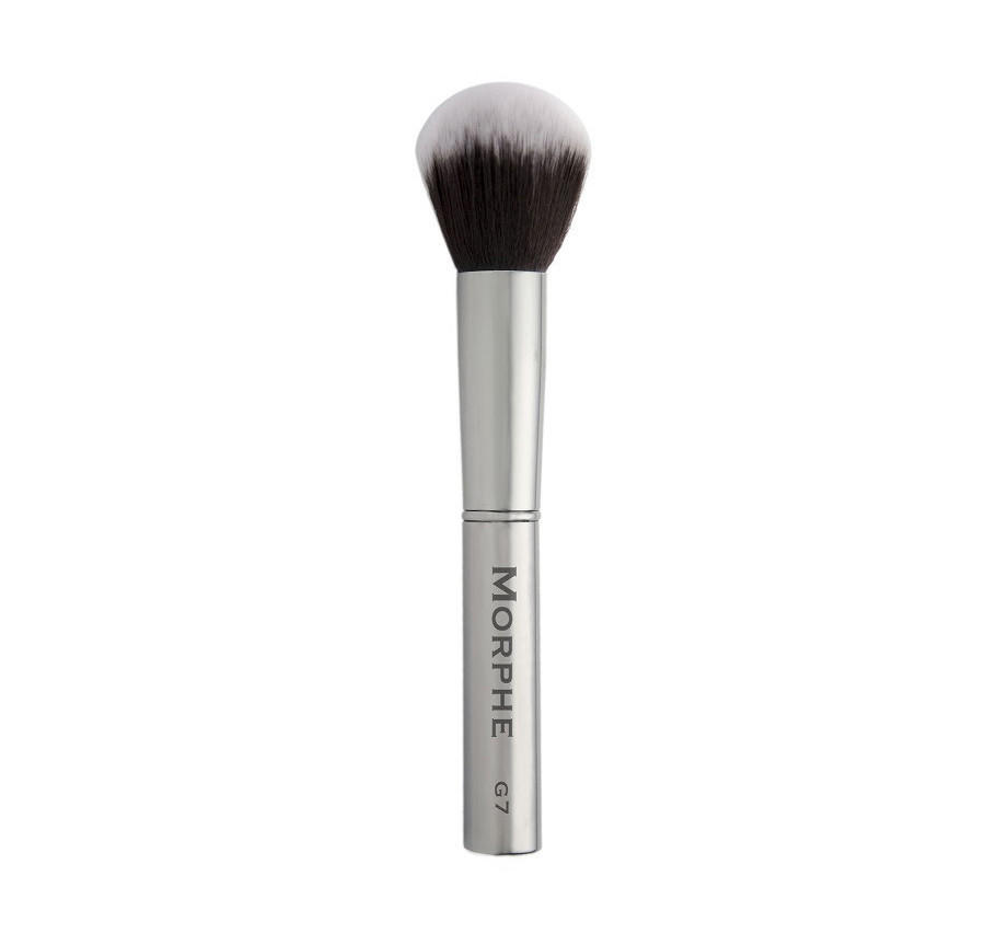 Morphe Round Powder Gun Metal Brush G7