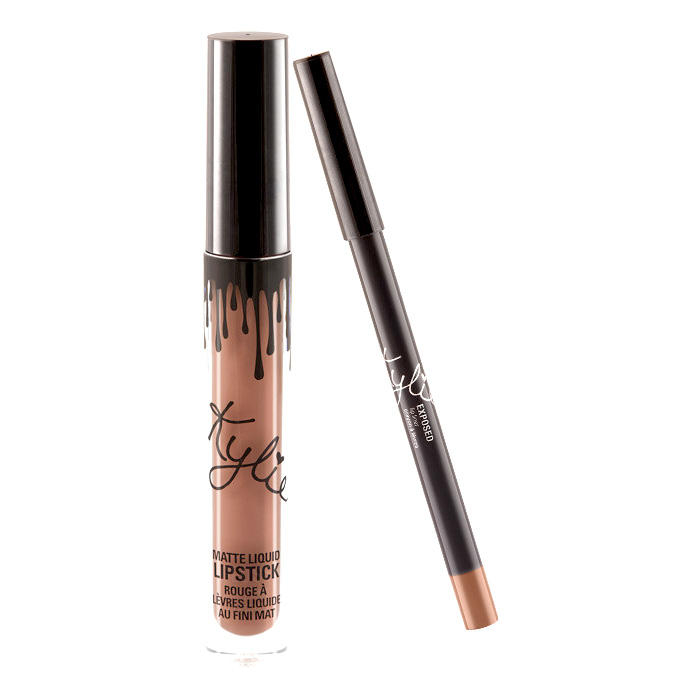 Kylie Matte Liquid Lipstick & Liner Kit Exposed