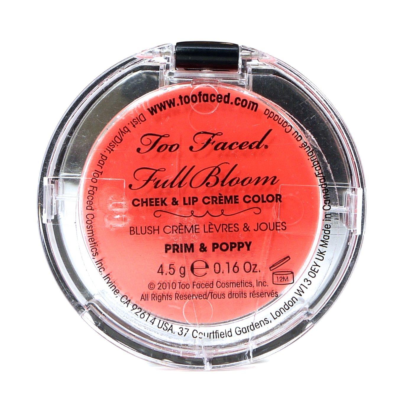 Too Faced Full Bloom Cheek & Lip Creme Color Prim & Poppy #4