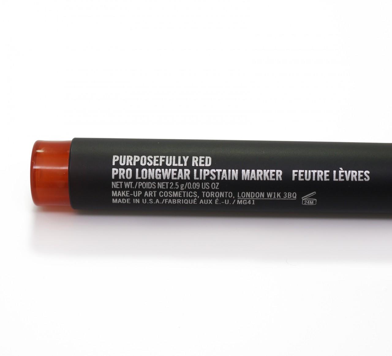 MAC Lipstain Marker Purposefully Red #3