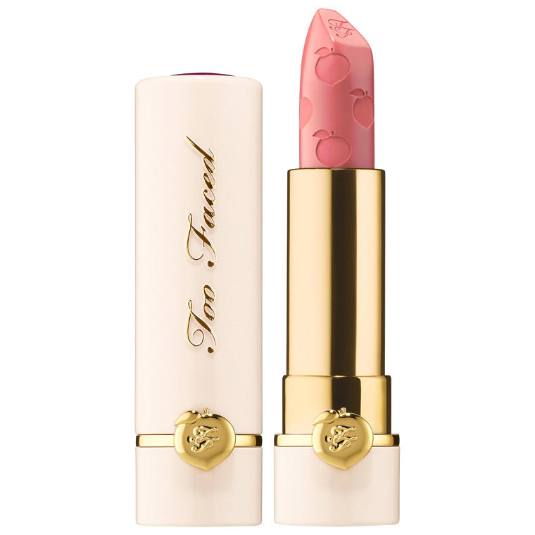 Too Faced Peach Kiss Lipstick Make Me Blush