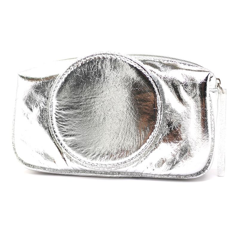 MAC Metallic Silver Makeup Bag Iced Delights Holiday Collection