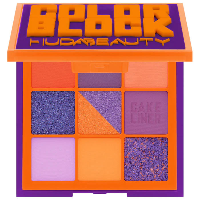 Huda Beauty Color Block Obsessions Eyeshadow Palette Orange & Purple
