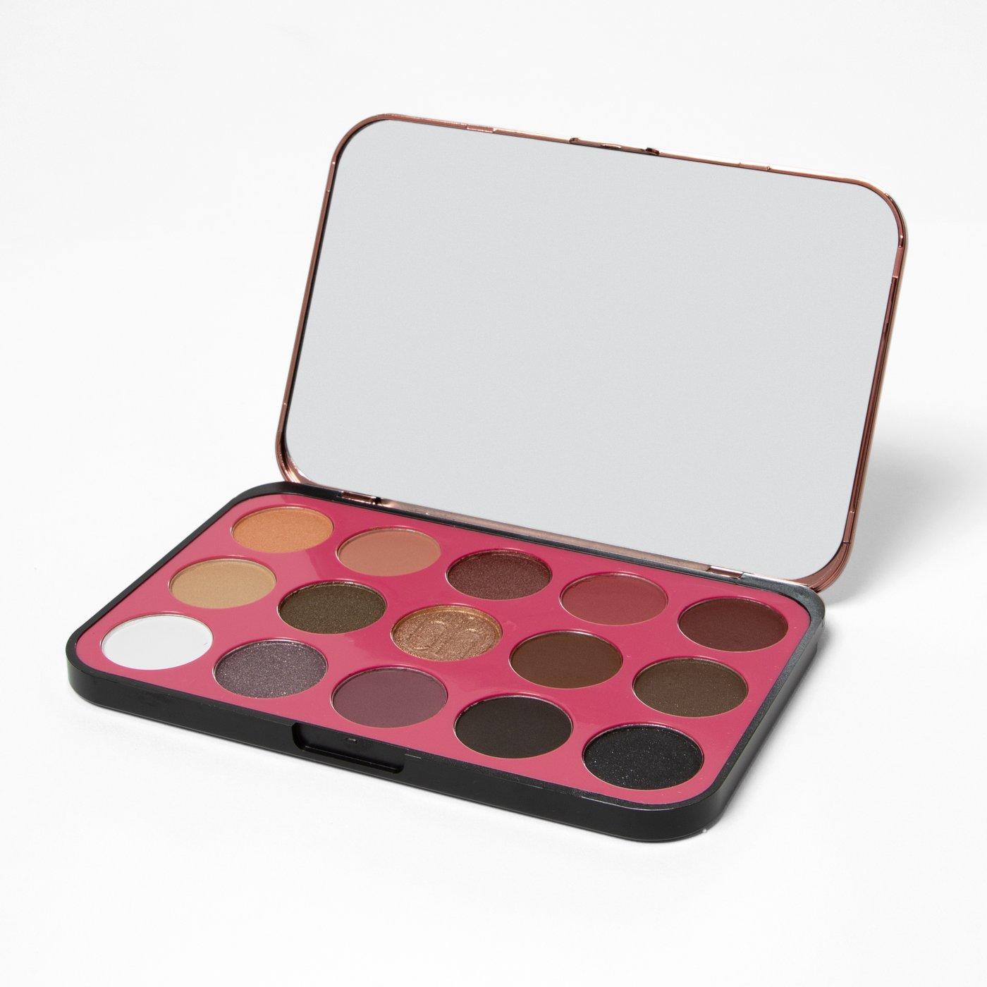 BH Cosmetics Glam Reflection 15-Color Eyeshadow Palette L'Amour