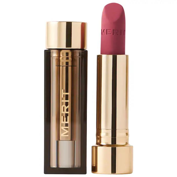 MERIT Signature Lip Lightweight Matte Lipstick Sunday