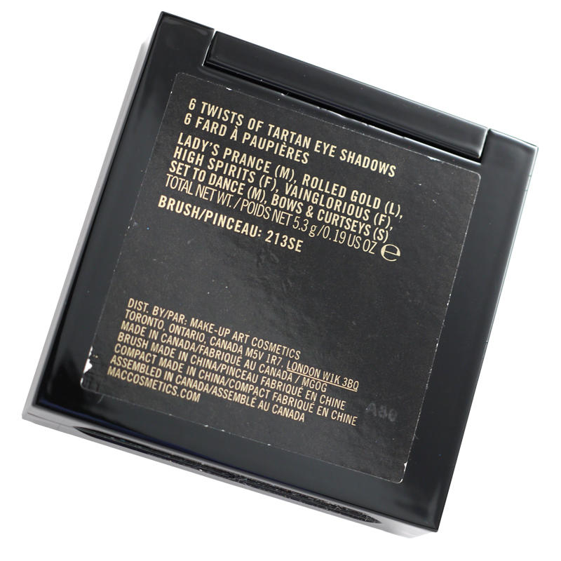 MAC Eyeshadow Palette Tartan Tale Collection Twists of Tartan #2