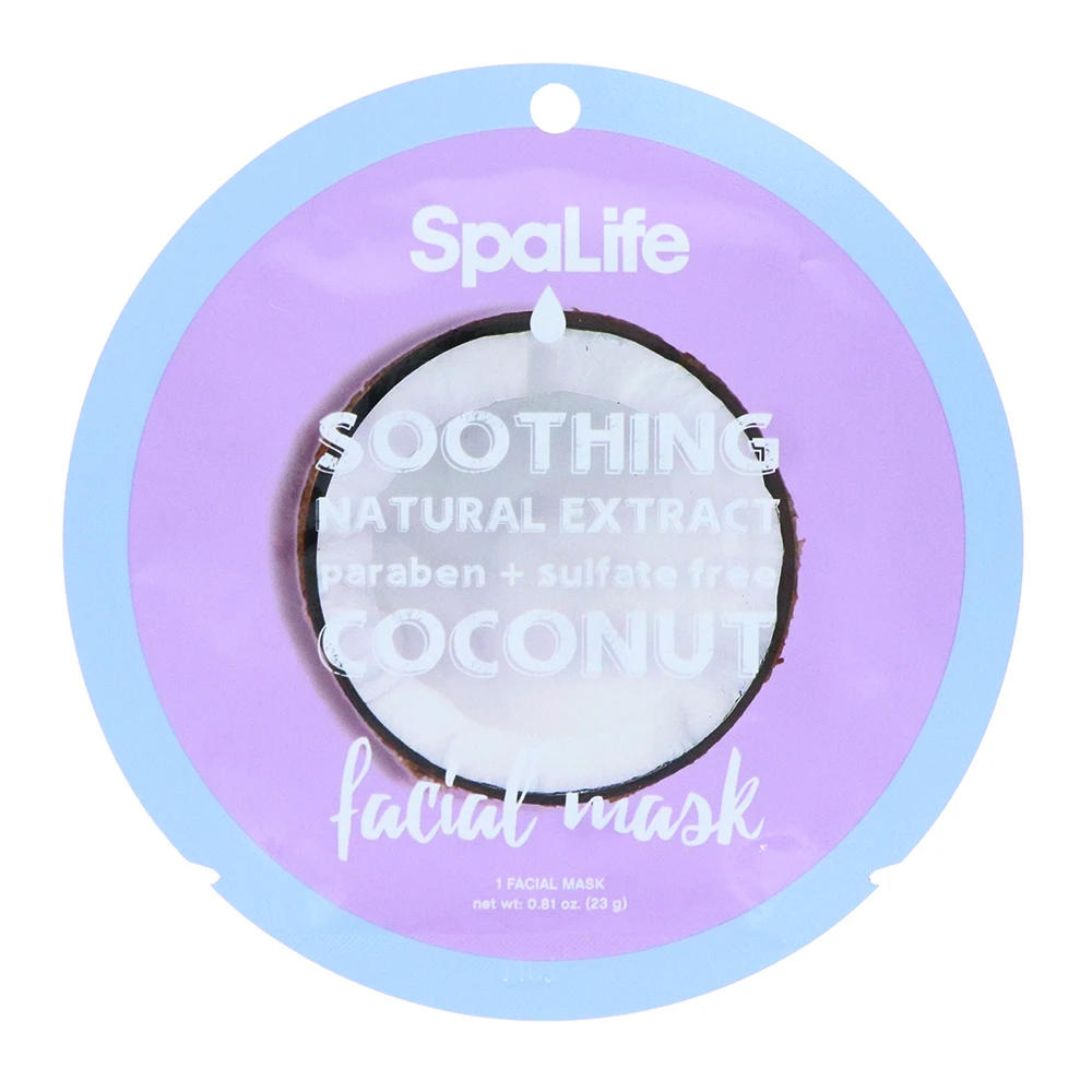 SpaLife Soothing Coconut Natural Extract Facial Mask
