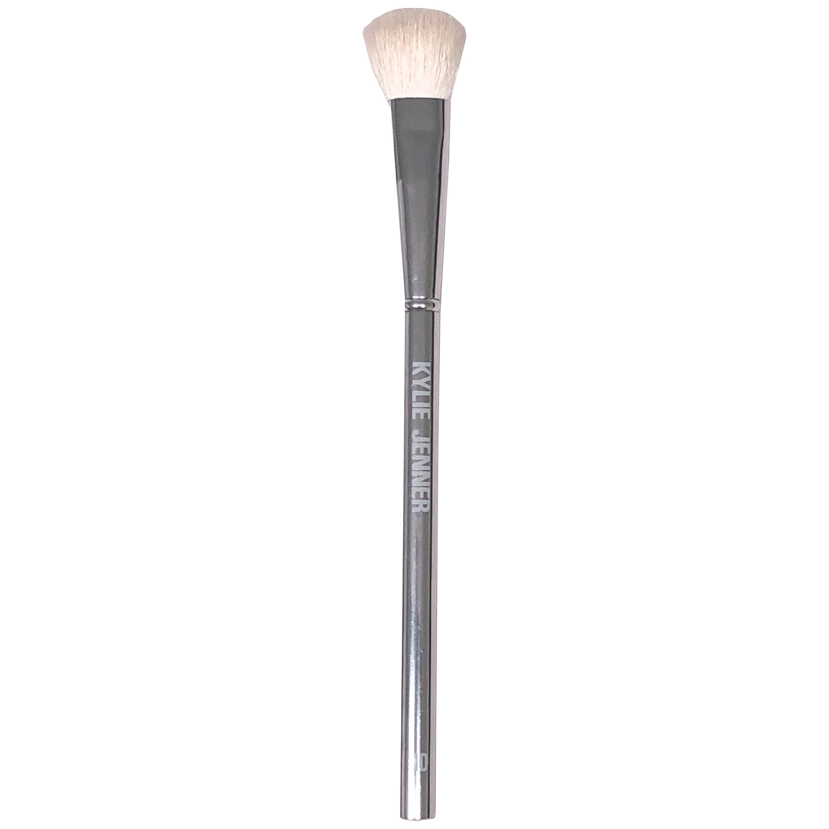 KYLIE Medium Fluffy Fan Face Brush Silver