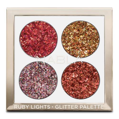 Nabla Makeup Nabla Ruby Lights Glitter Palette