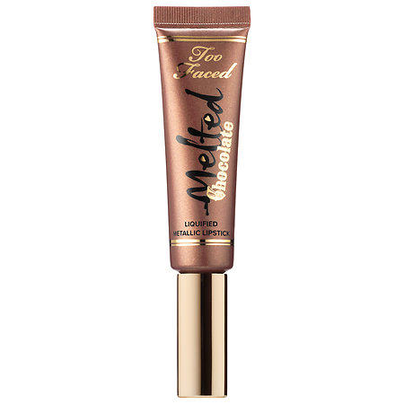 Too Faced Melted Chocolate Liquified Lipstick Metallic Frozen Hot Chocolate