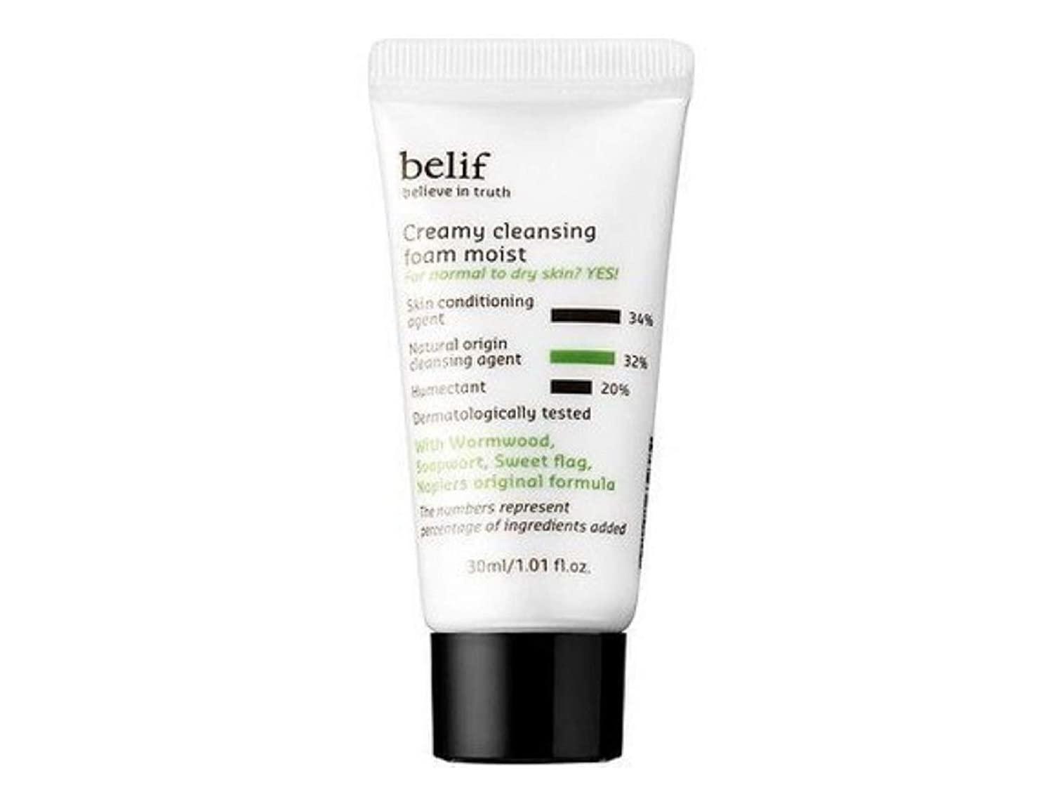 BELIF Creamy Cleansing Foam Moist For Normal To Dry Skin Travel