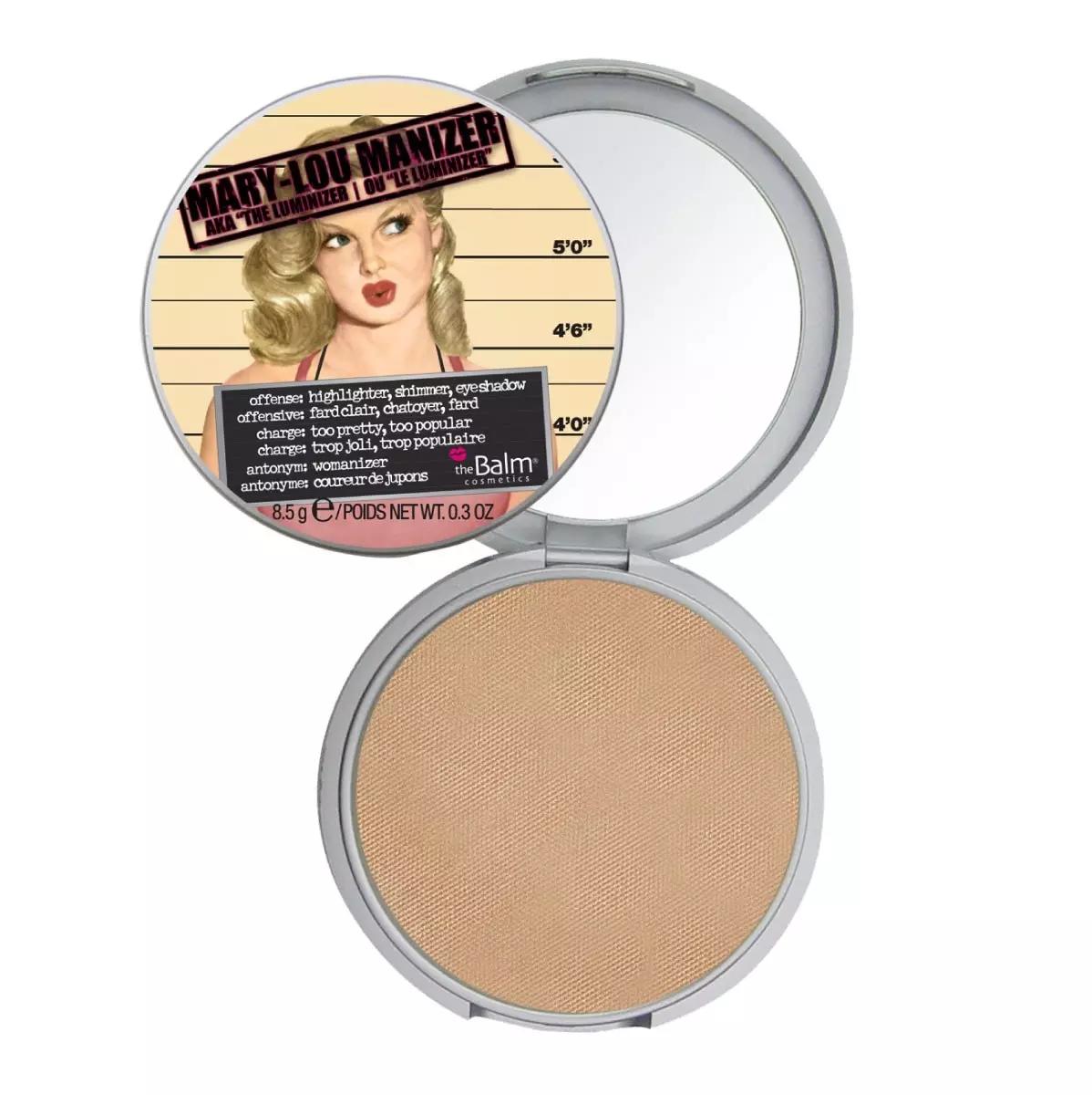 The Balm Highlighter Shimmer Pressed Powder Mary-Lou Manizer Mini